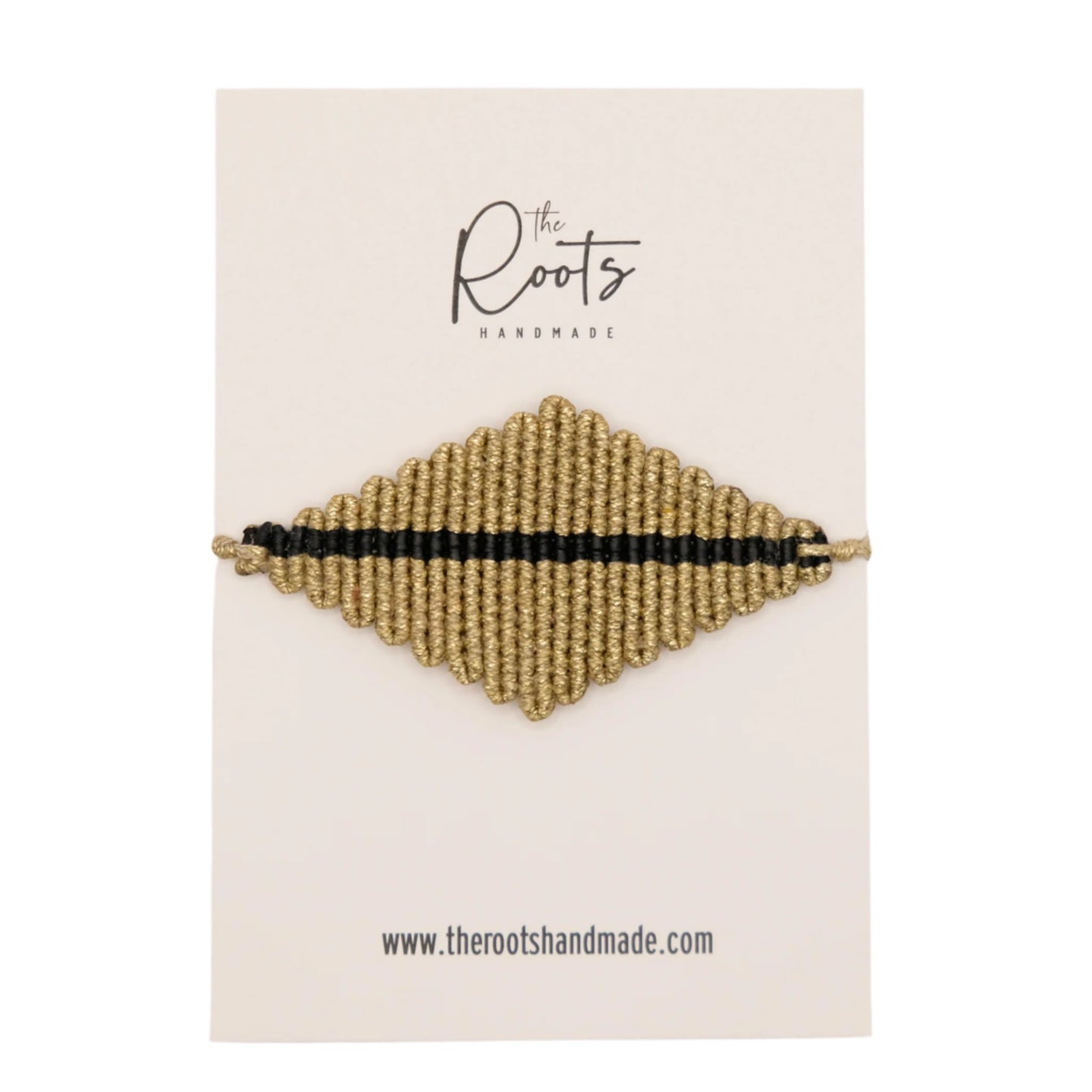 Rhombus bracelet black line