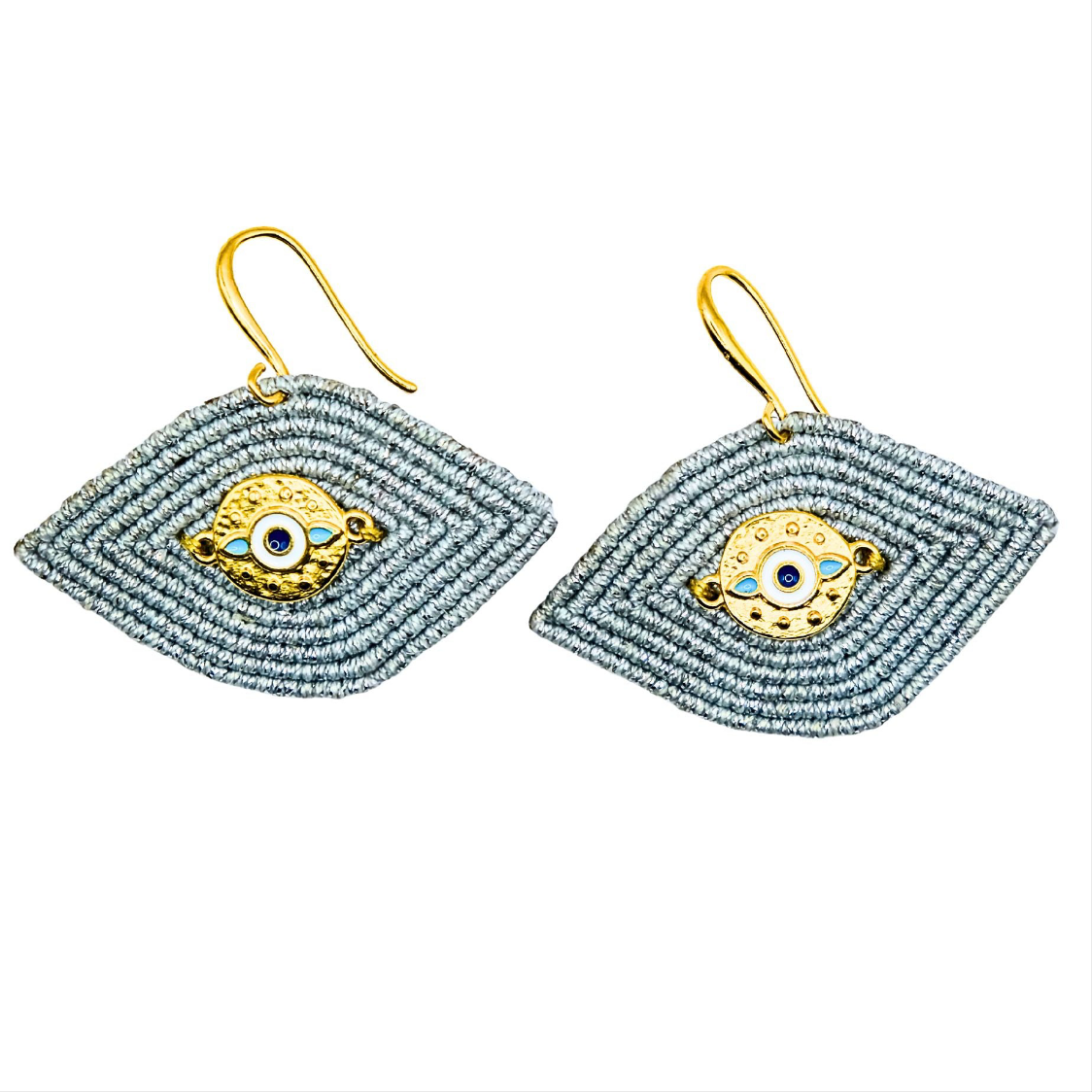 Evil eye earrings