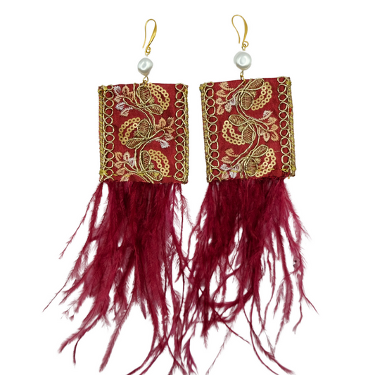 Rouge earrings