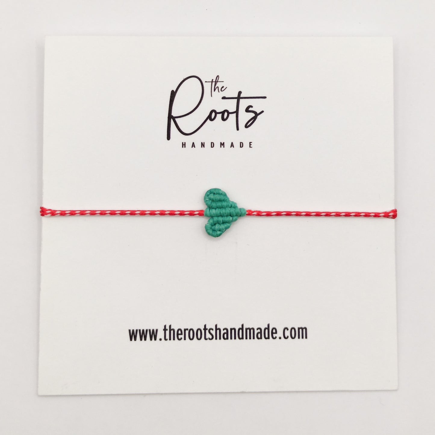 Macrame heart march bracelet (small size)