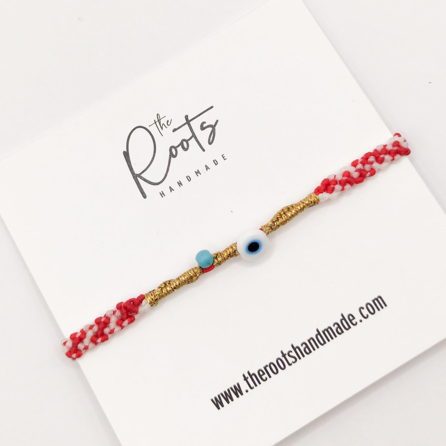 Macrame eye march bracelet