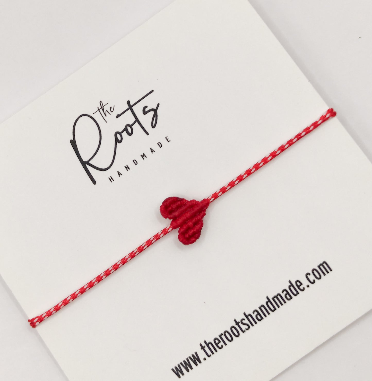 Macrame heart march bracelet (small size)