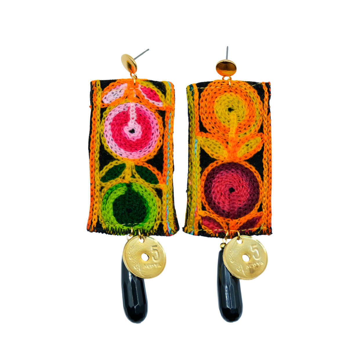 Bohemian mosaic earrings