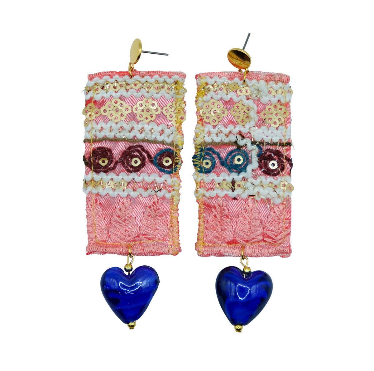 Bohemian blue earrings