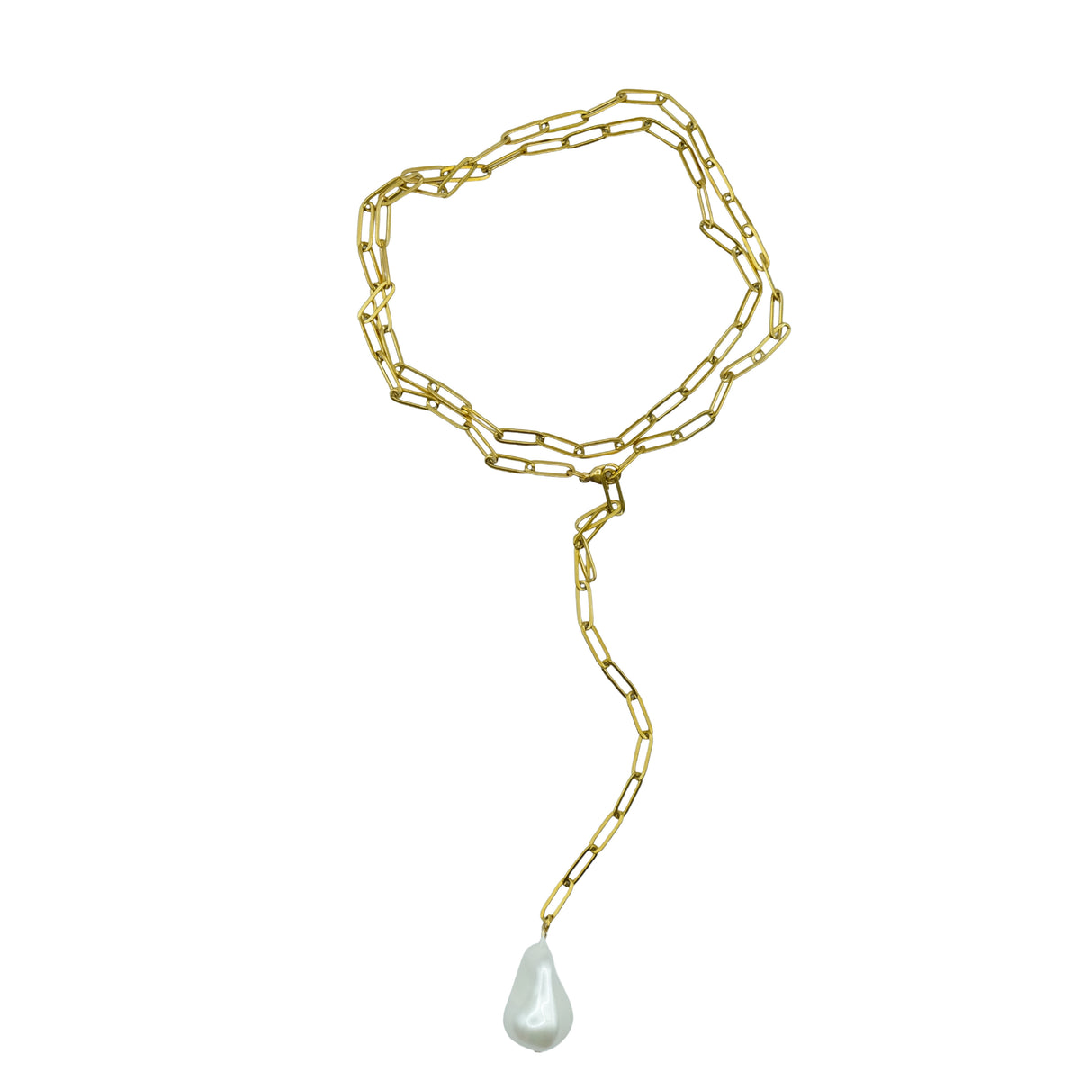 Golden Tear necklace
