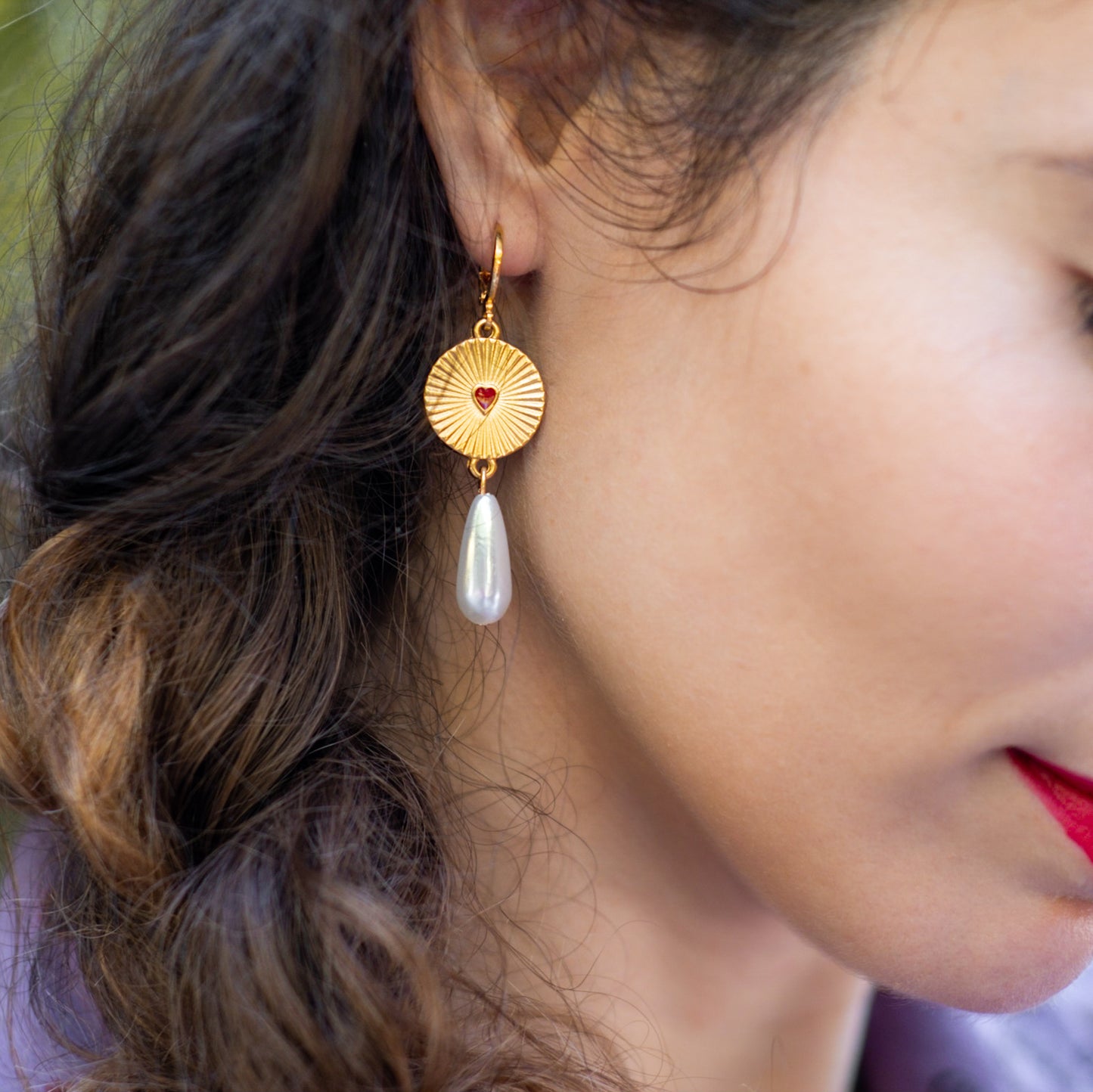 Royal love earrings