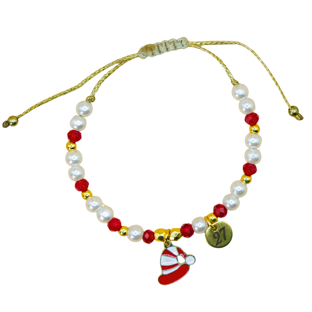 Jingle pearl charm bracelet