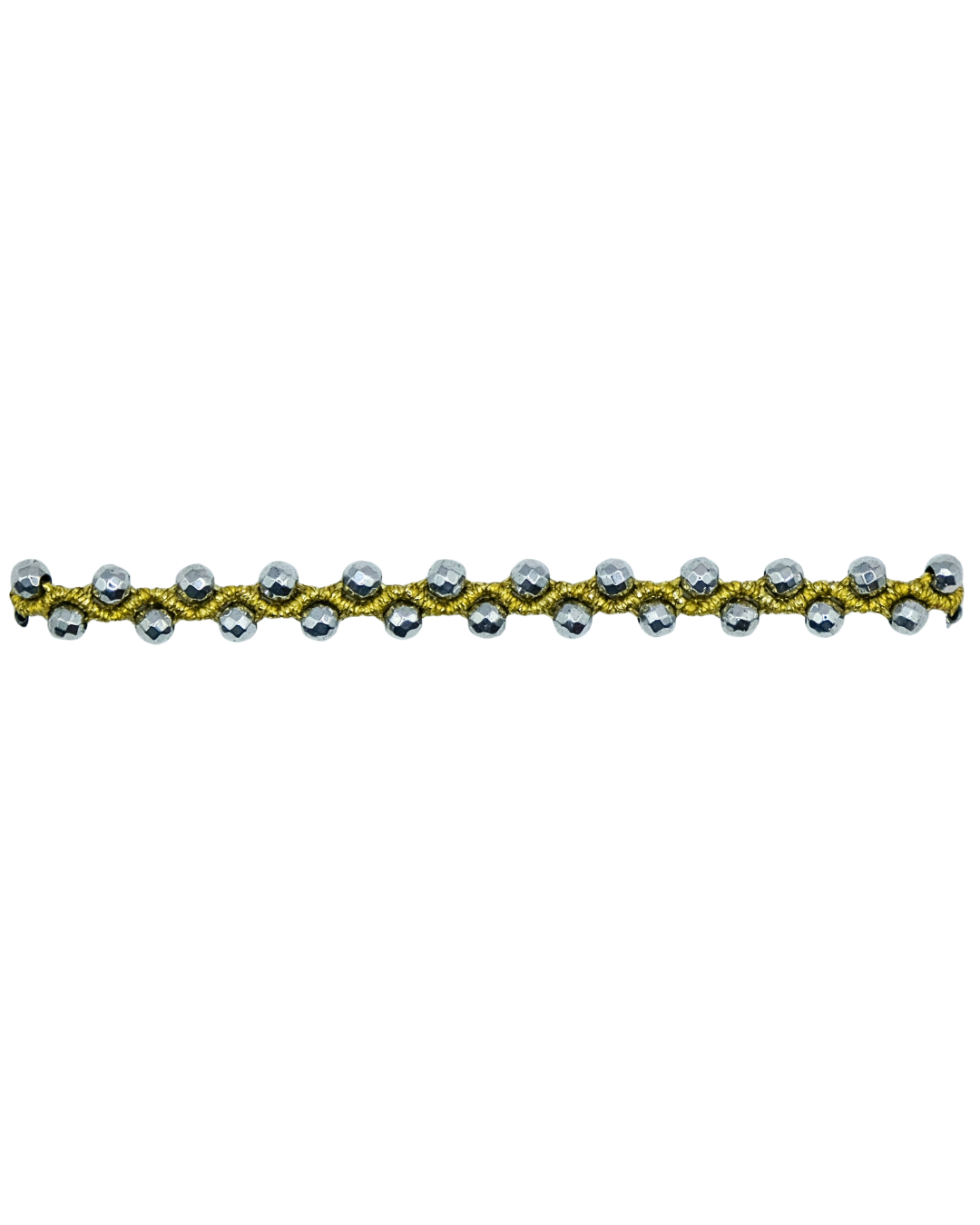 Starlight bracelet (silver hematites)