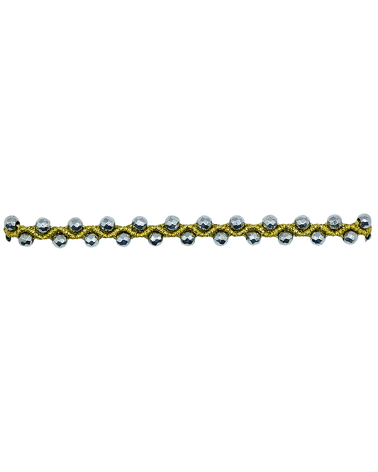 Starlight bracelet (silver hematites)