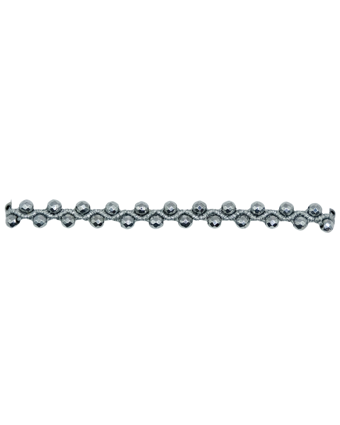 Starlight bracelet (silver hematites)