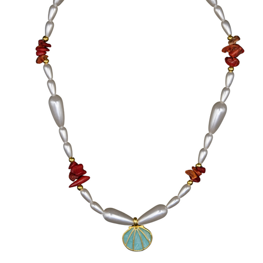 Coral turquoise necklace