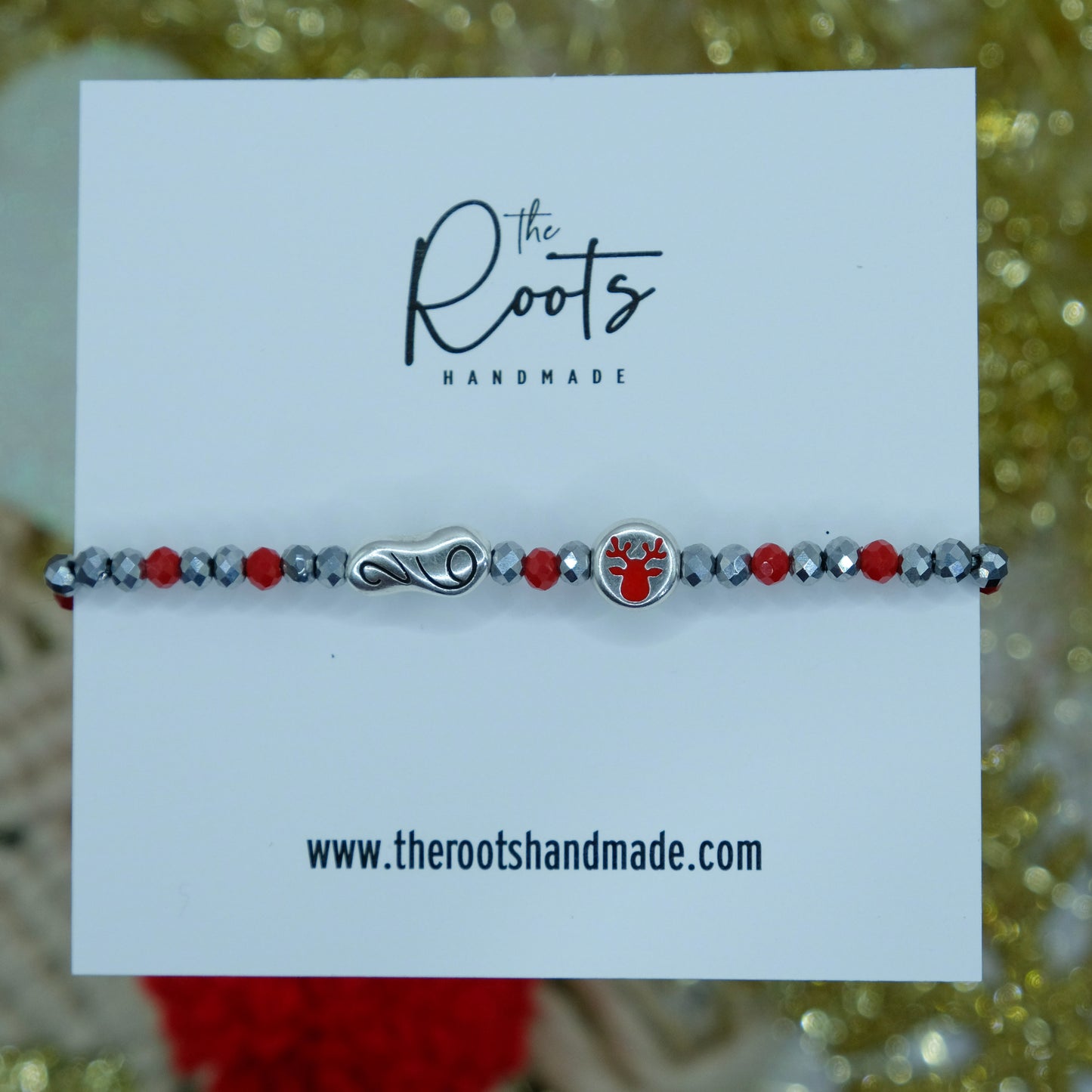 Reindeer charm bracelet
