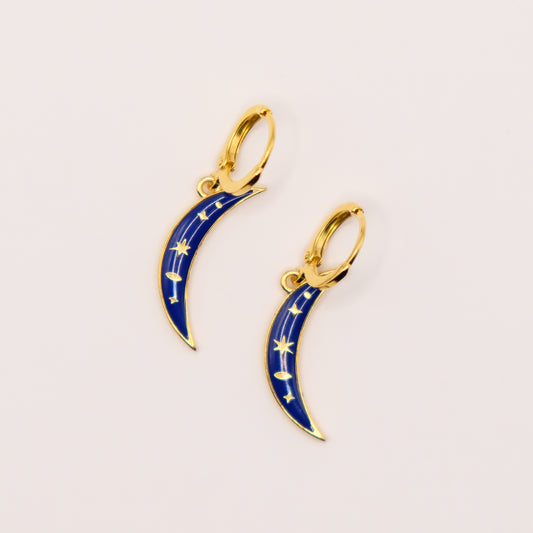 Blue moon earrings