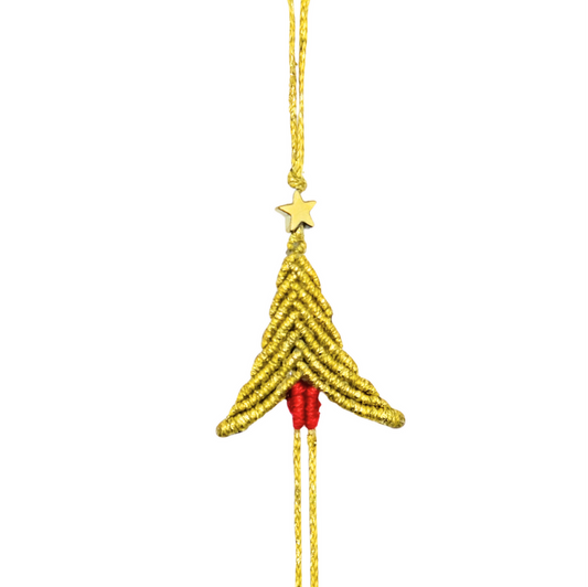 Gold Christmas Tree Bracelet