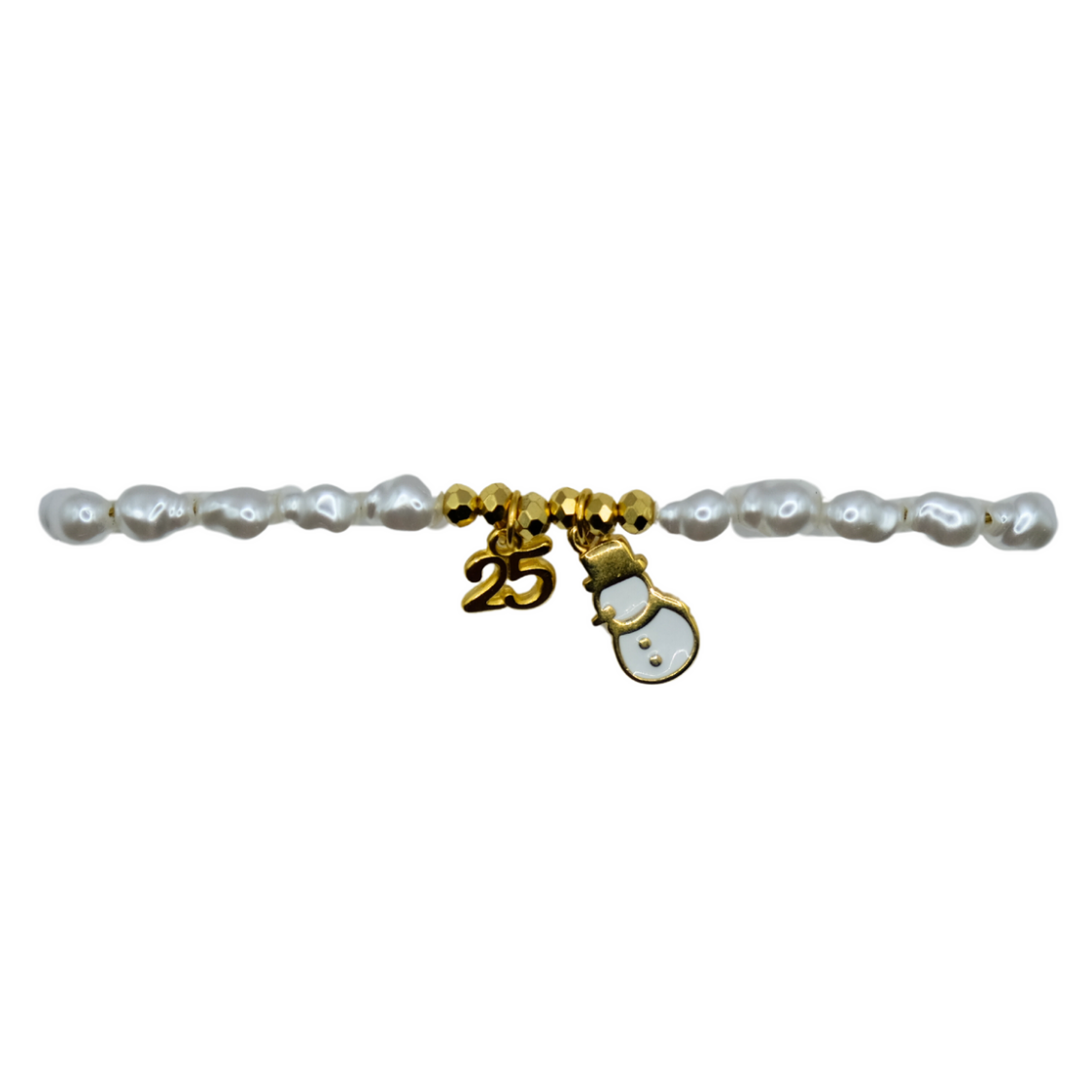 Snowman charm bracelet