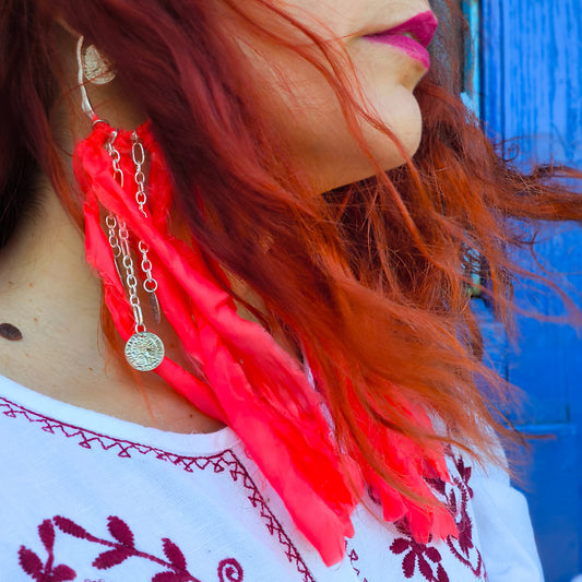 Felina earrings (silver)