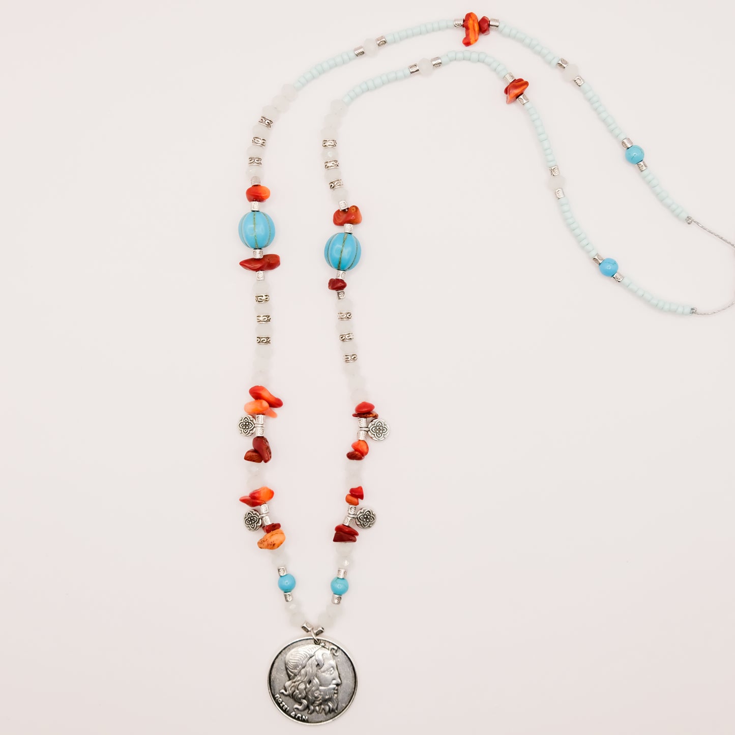 Coin talisman necklace