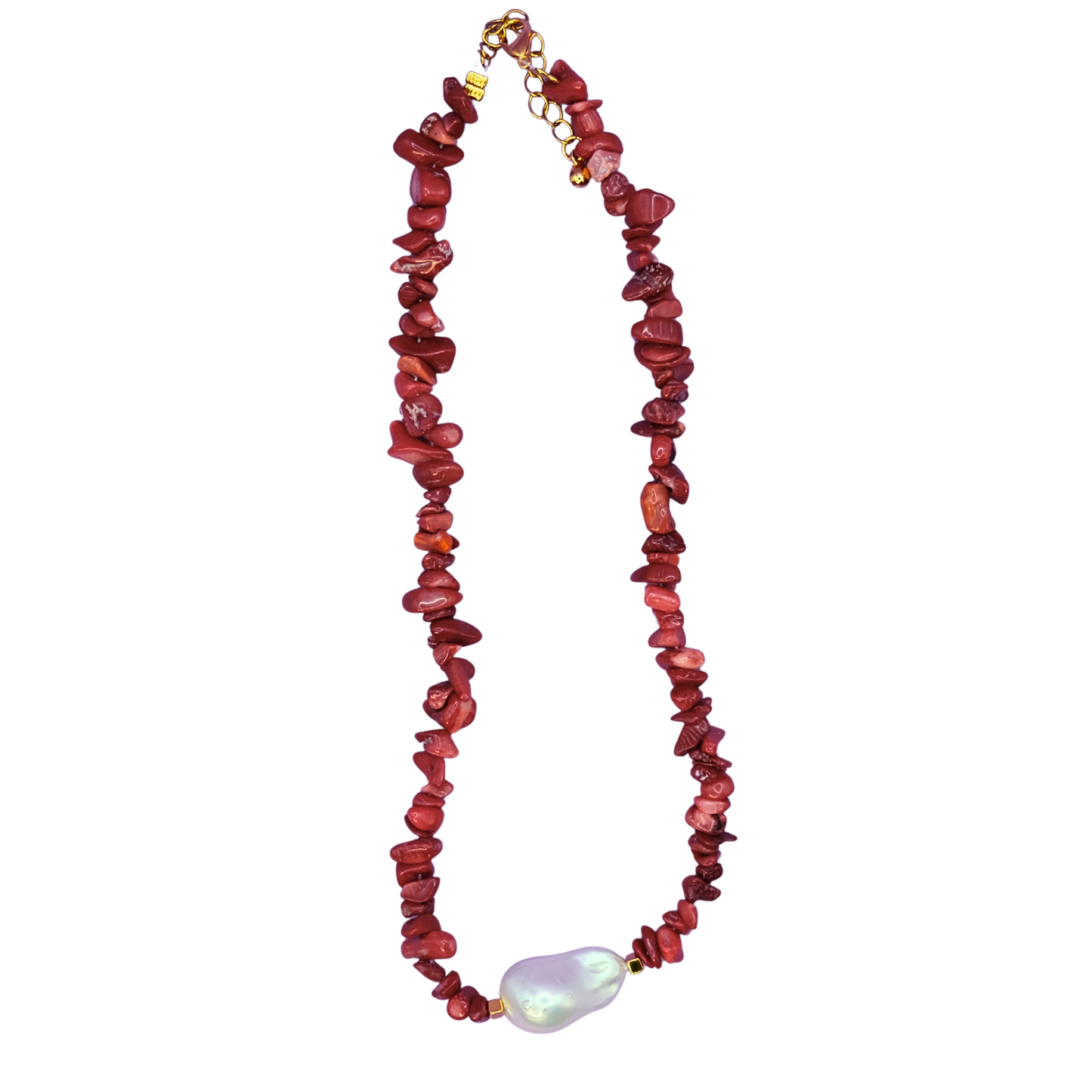 Coral pearl necklace