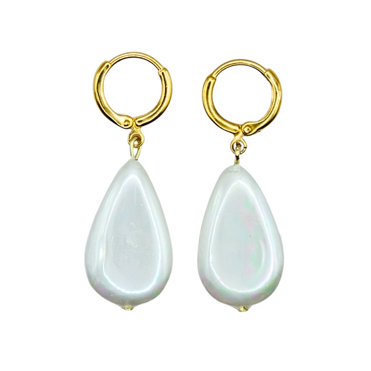 White teardrops