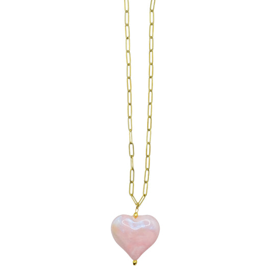 Blush Heart necklace