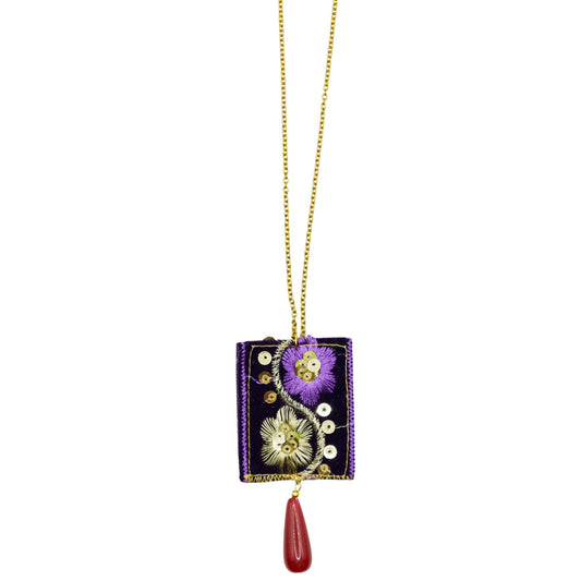 Desert violet necklace