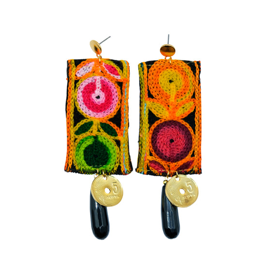 Bohemian mosaic earrings