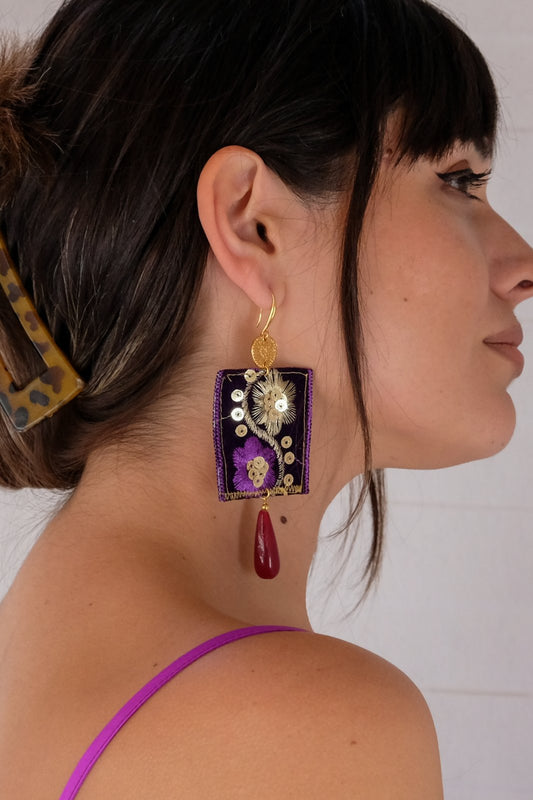 Desert Violet earrings