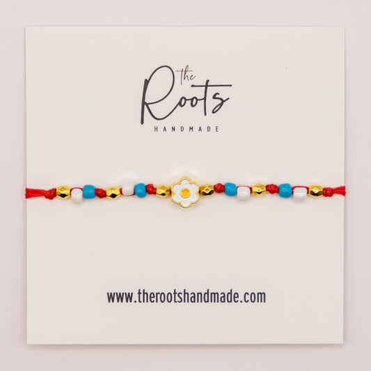 Boho flower March bracelet